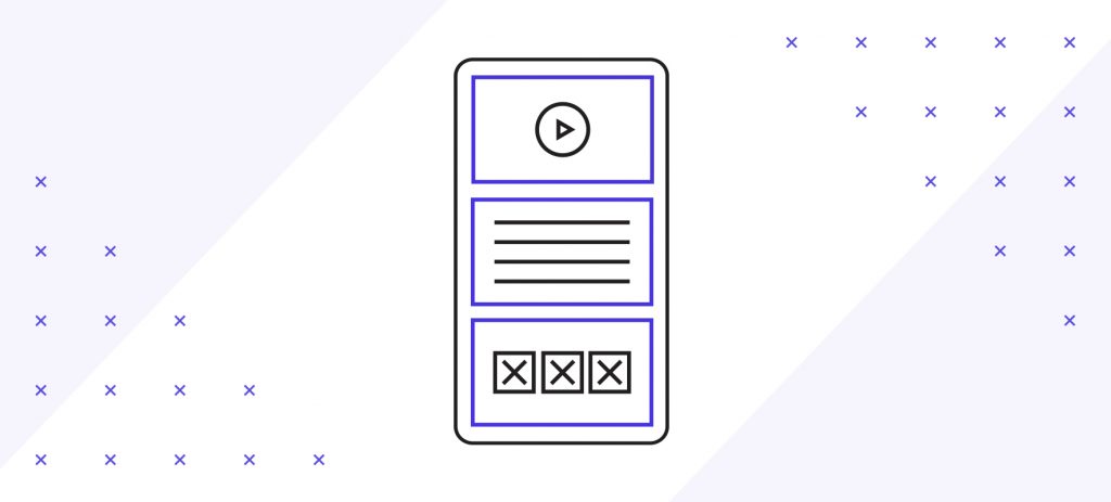 Wireframe UX tablet icon - marketing  fundamental point 4